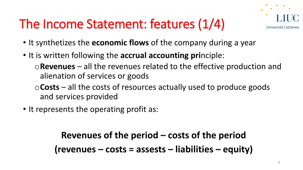 the the income income statement