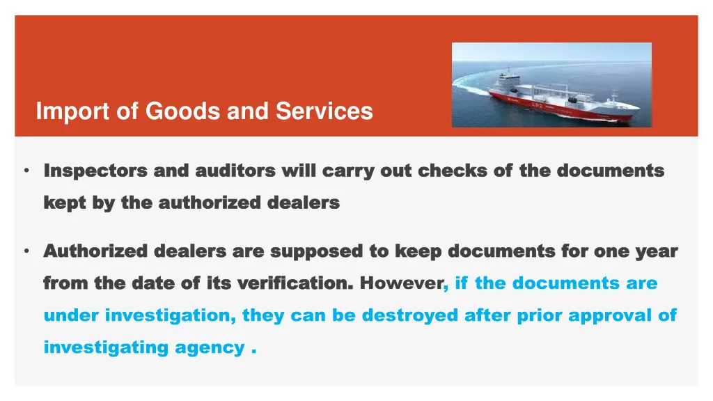 import of goods and services 11