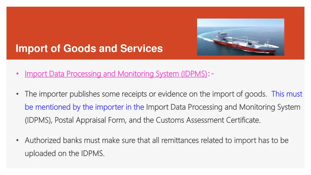import of goods and services 5