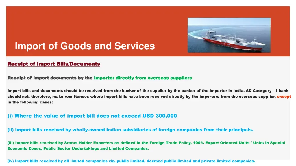 import of goods and services 7
