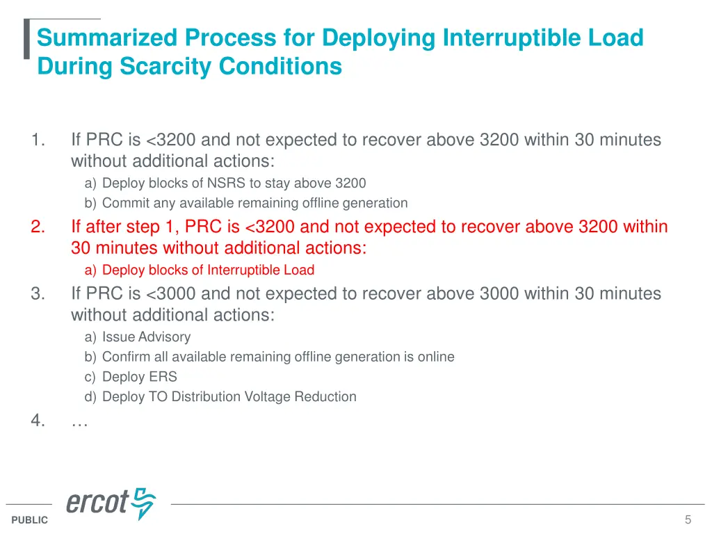 summarized process for deploying interruptible