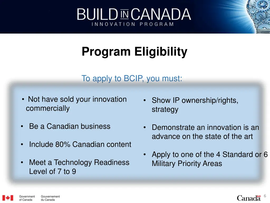 program eligibility