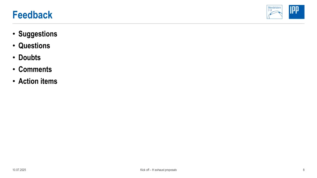 feedback