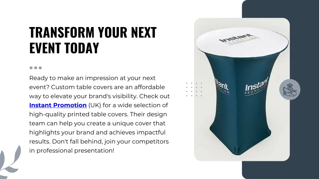 transform your next event today