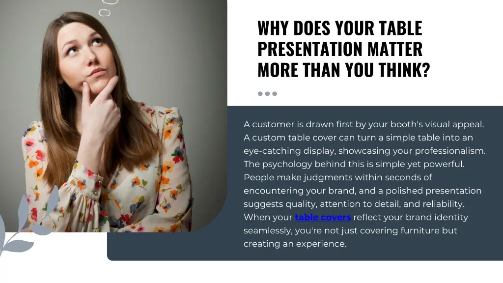 why does your table presentation matter more than
