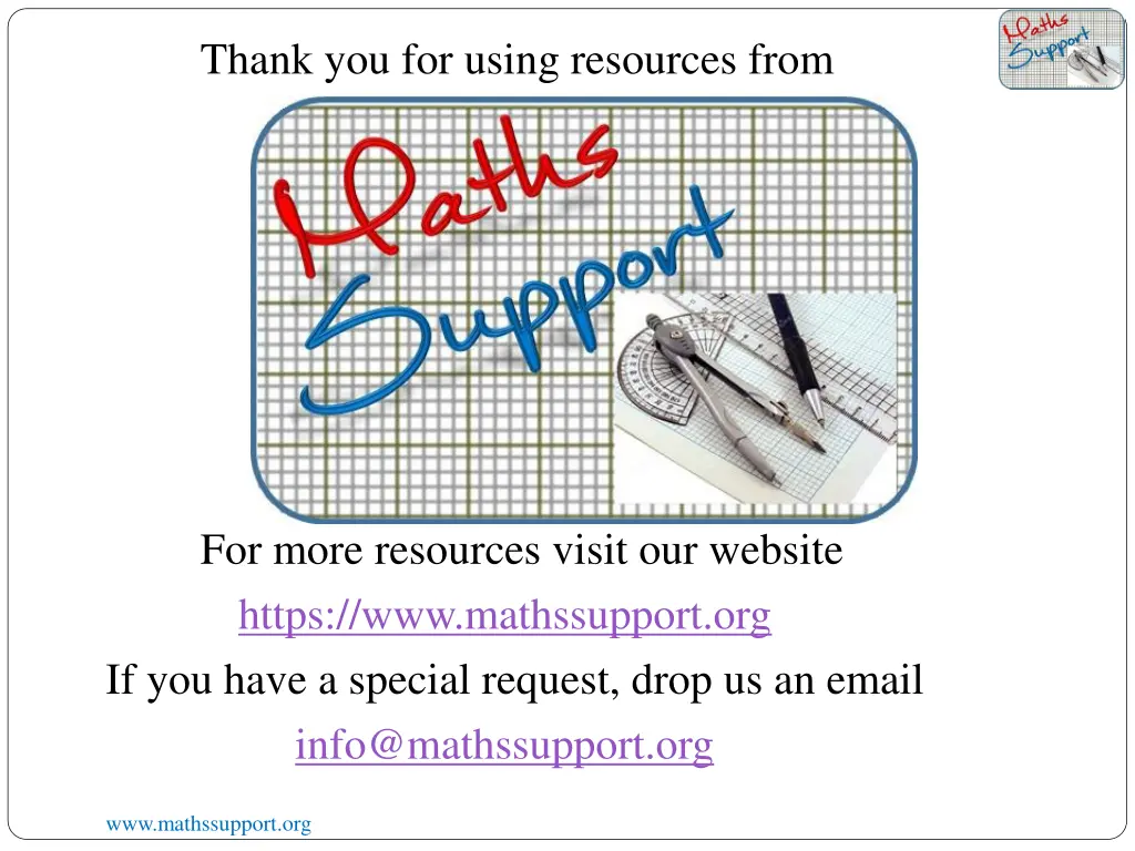 thank you for using resources from
