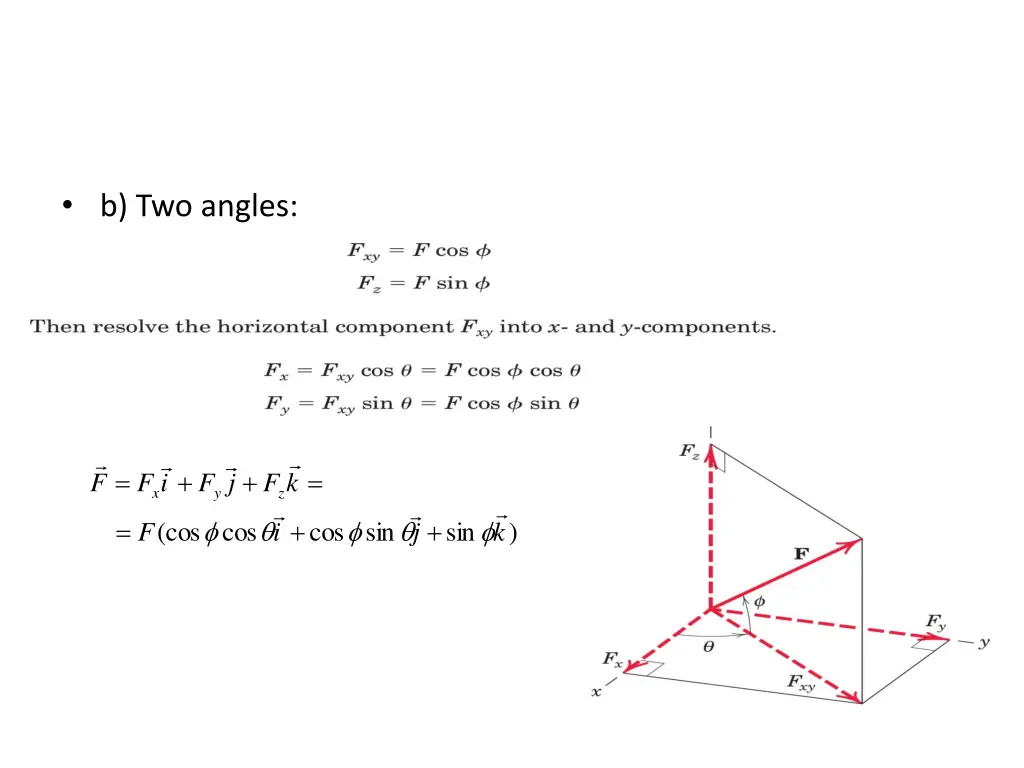 b two angles