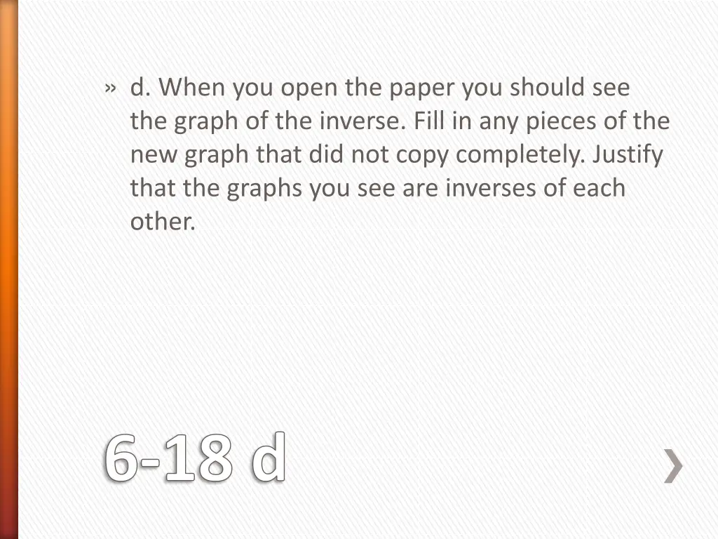 d when you open the paper you should