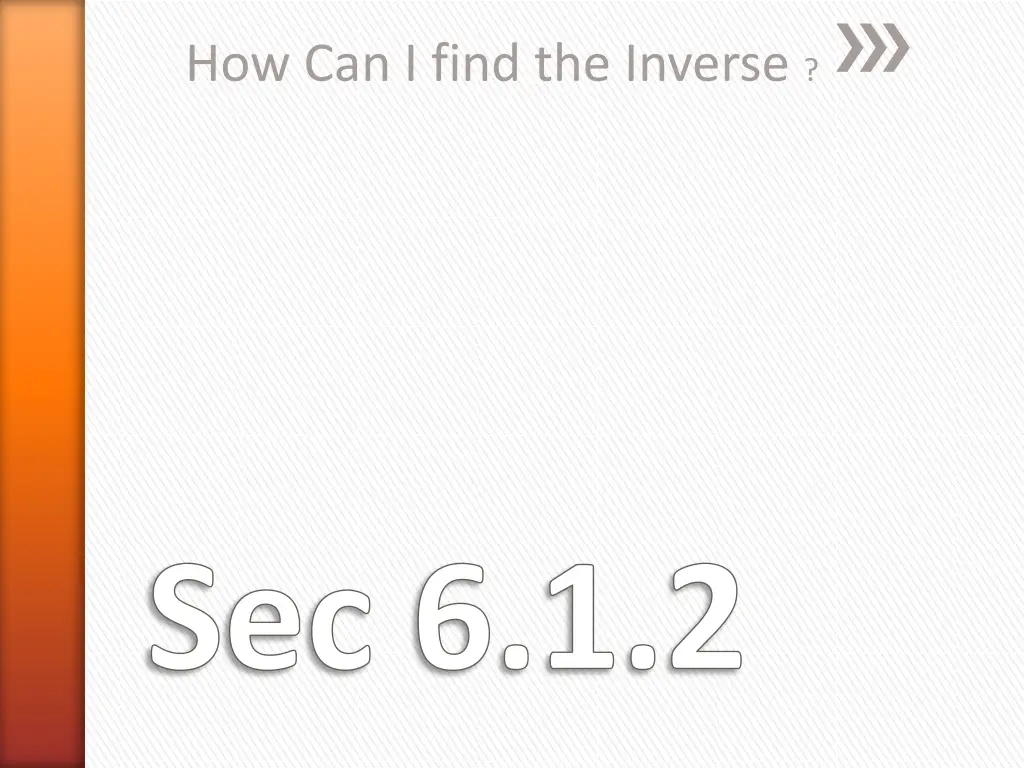 how can i find the inverse