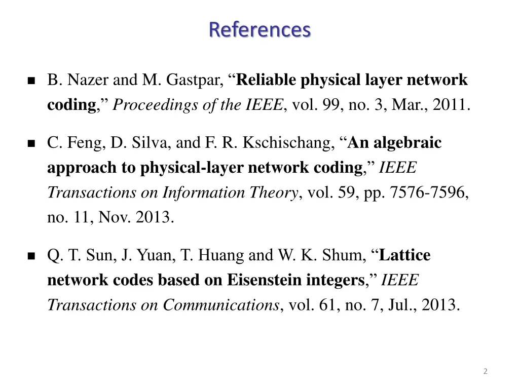 references