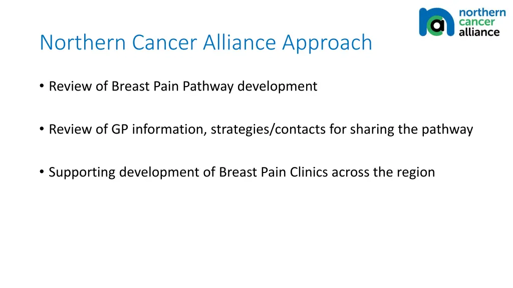 northern cancer alliance approach