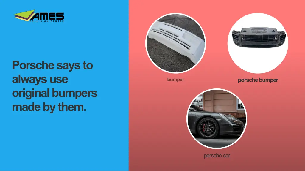 porsche says to always use original bumpers made