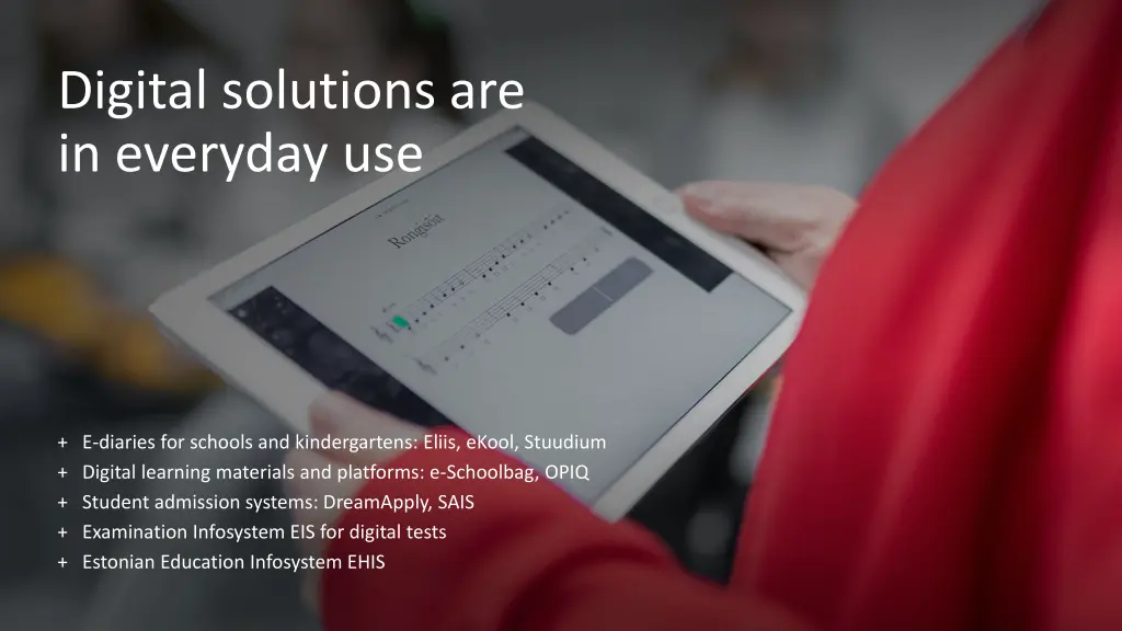 digital solutions are in everyday use