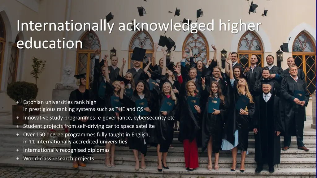internationally acknowledged higher education