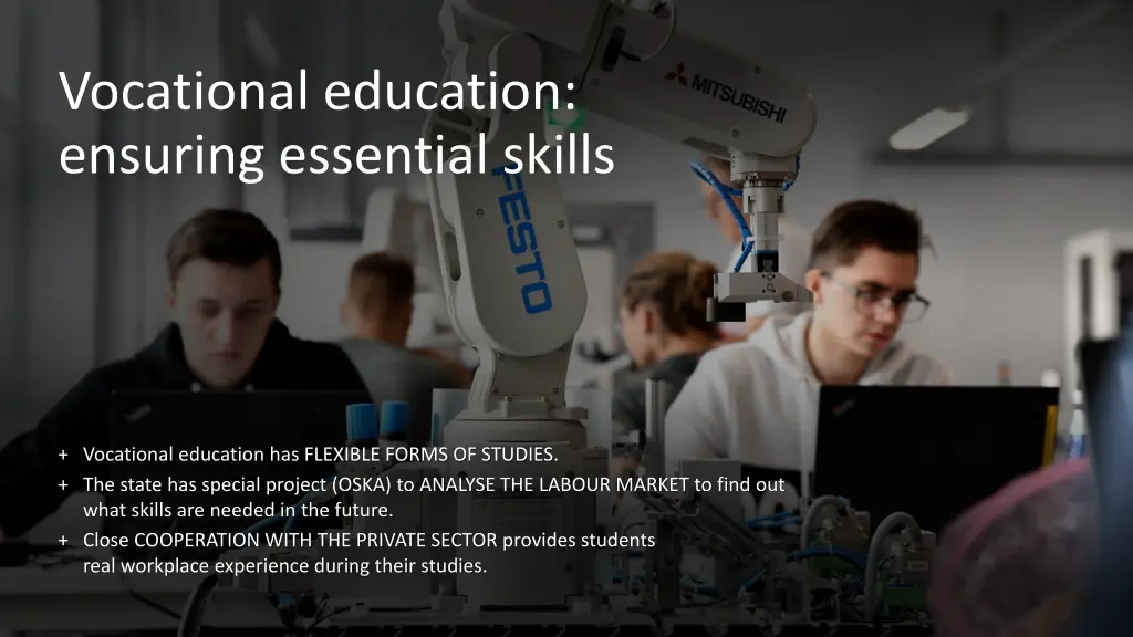 vocational education ensuring essential skills