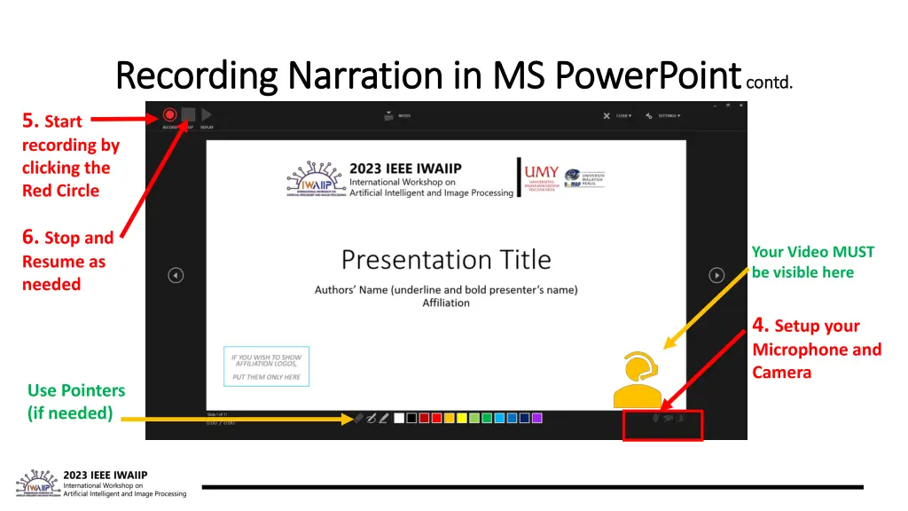 recording narration in ms powerpoint recording 1