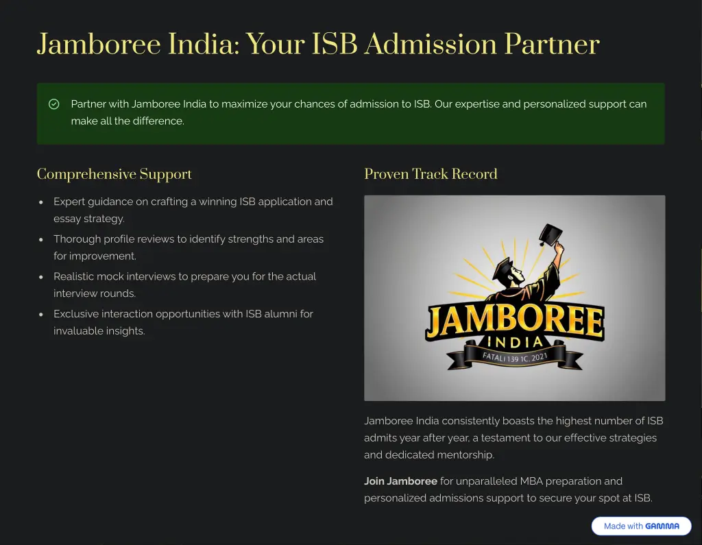 jamboree india your isb admission partner
