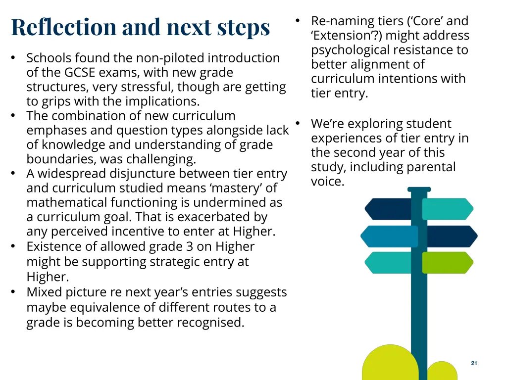 reflection and next steps
