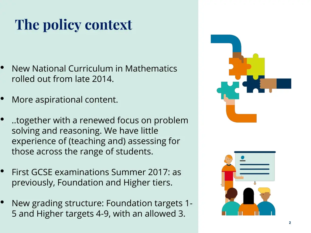 the policy context