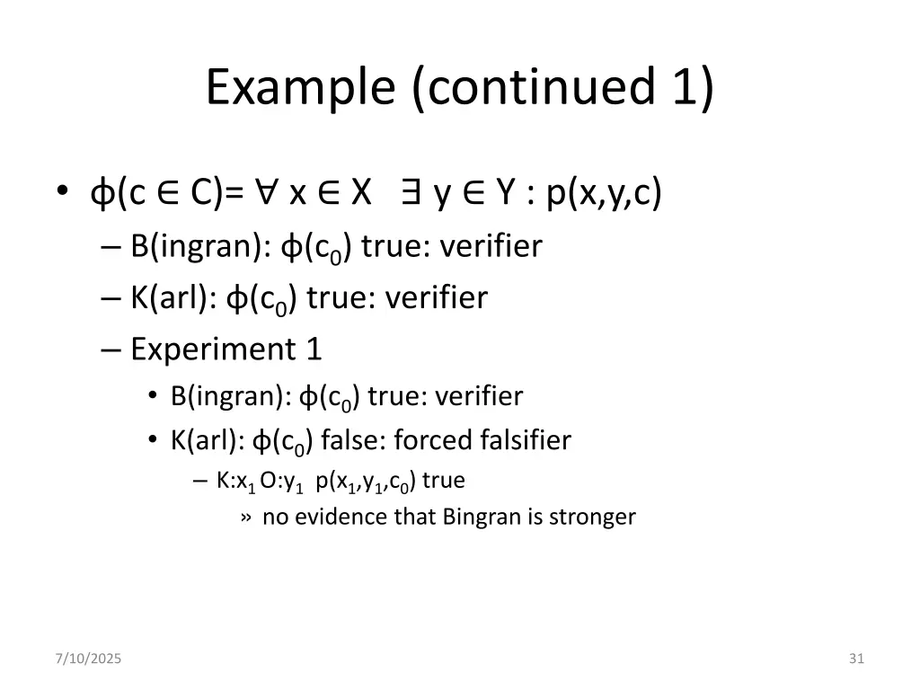 example continued 1