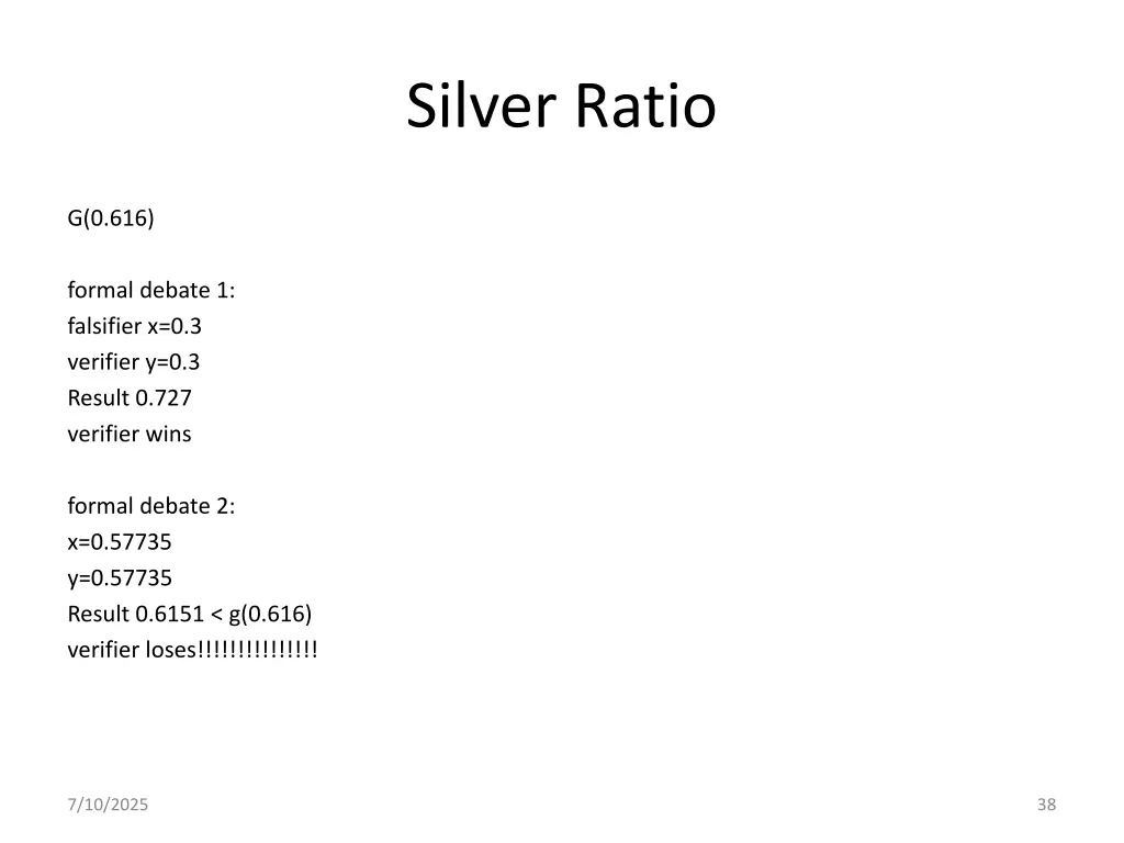 silver ratio 3
