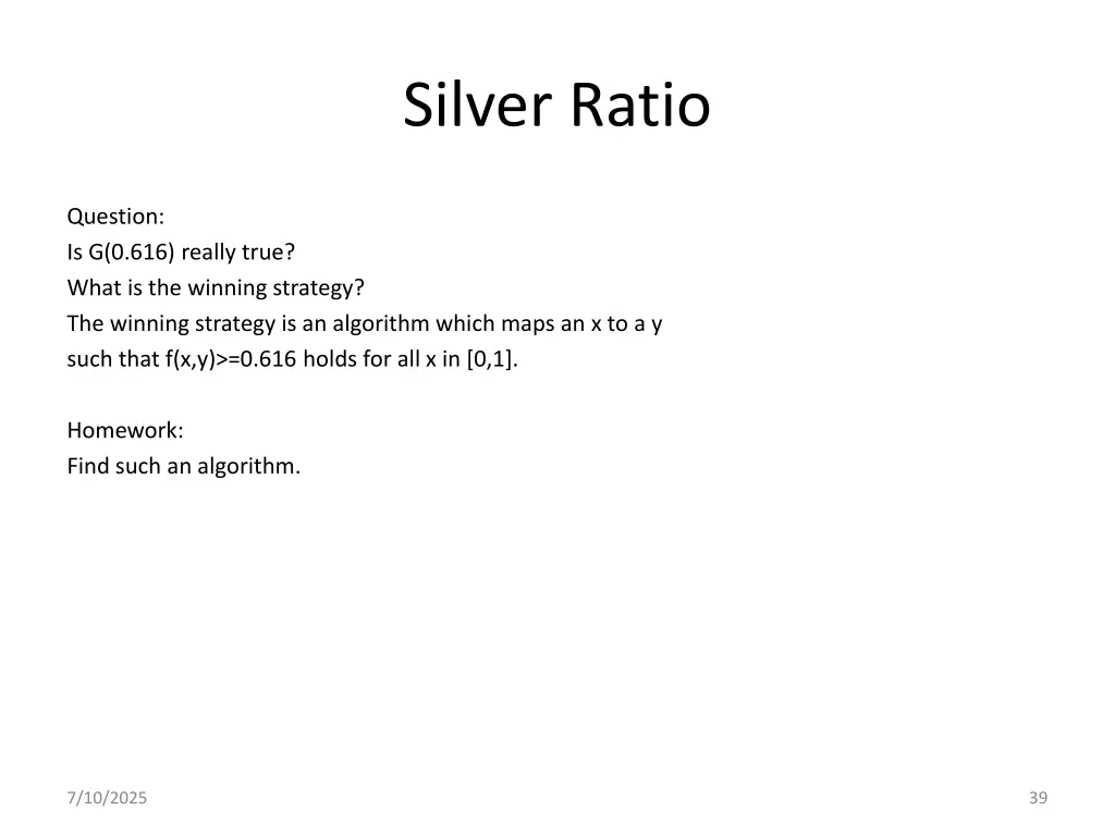 silver ratio 4