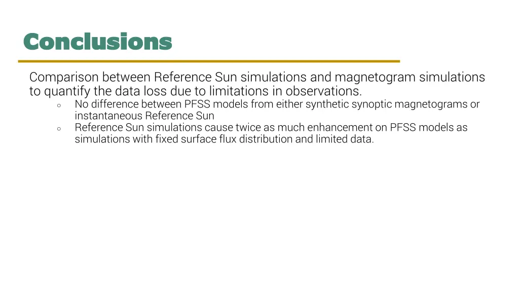 conclusions conclusions