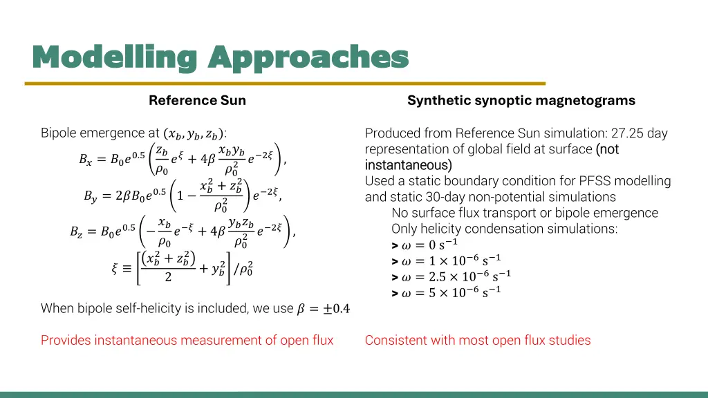 modelling approaches modelling approaches 2