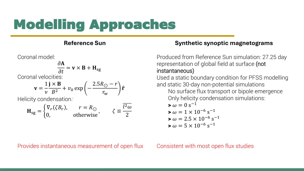 modelling approaches modelling approaches 3