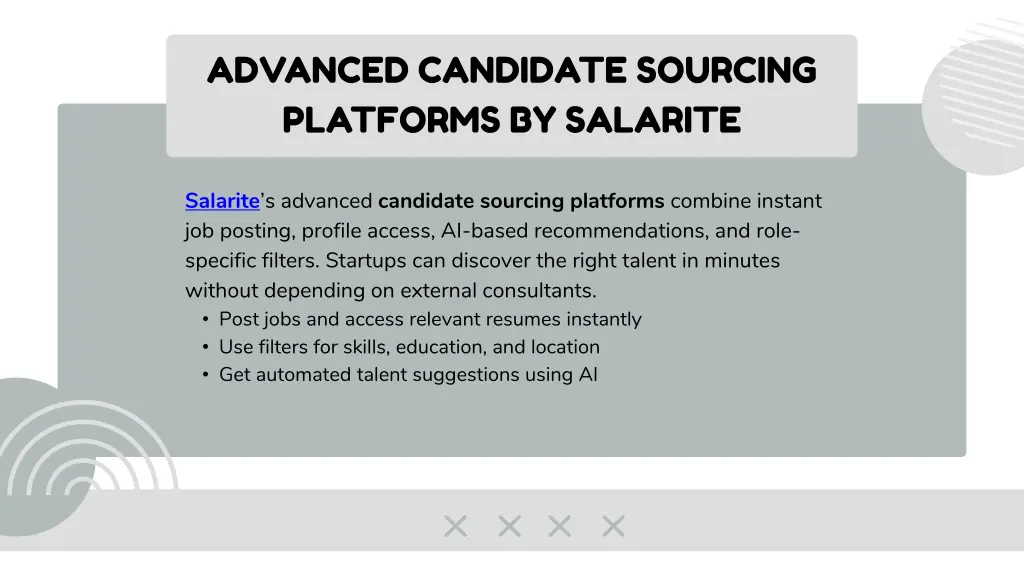 advanced candidate sourcing platforms by salarite