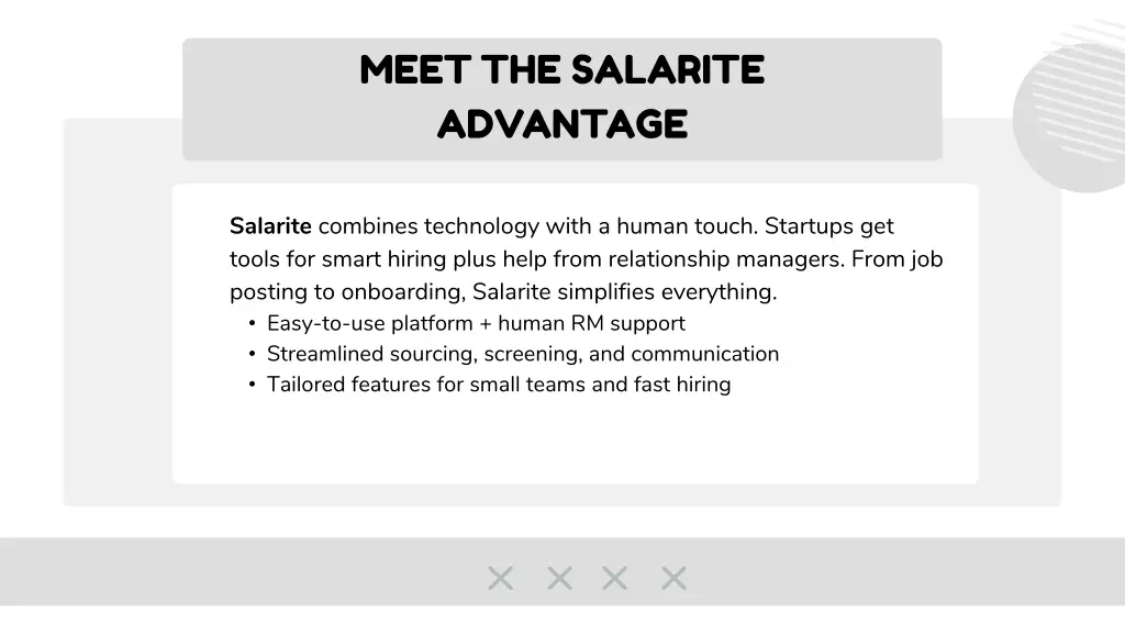 meet the salarite advantage