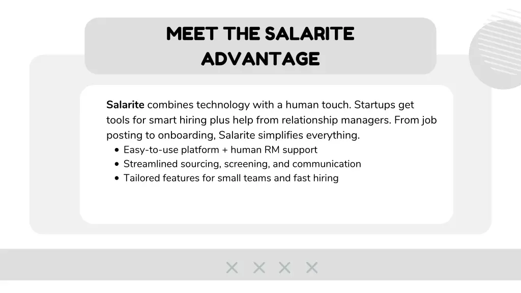 meet the salarite advantage