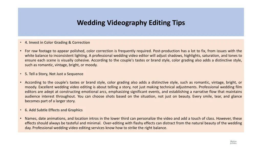 wedding videography editing tips 1