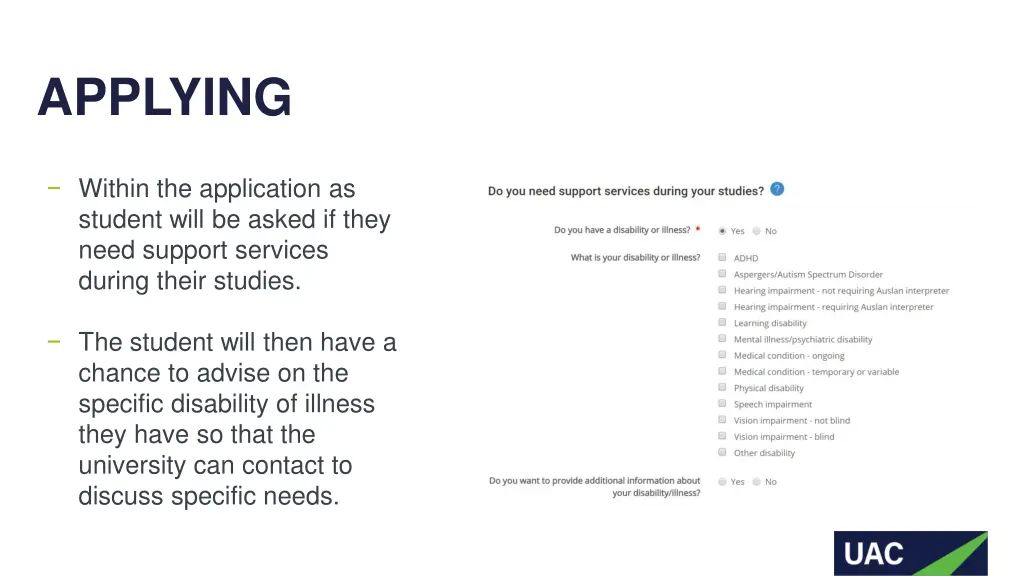 applying