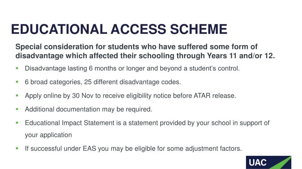 educational access scheme