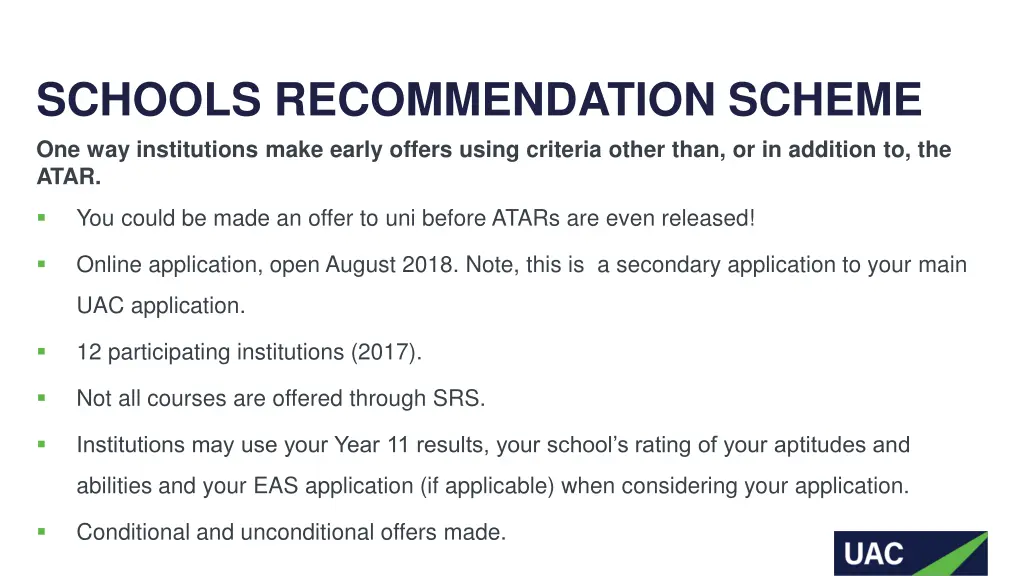 schools recommendation scheme