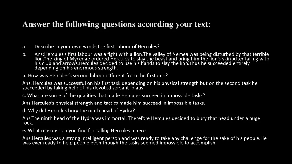 answer the following questions according your text