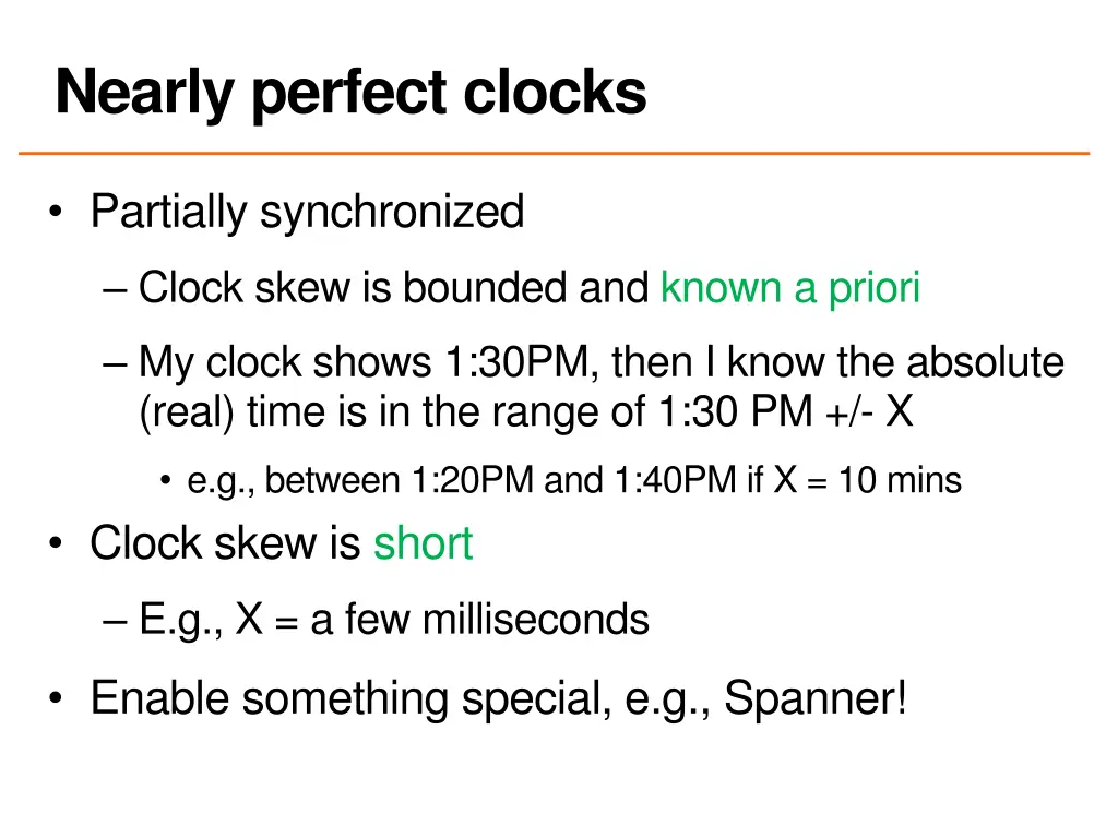 nearly perfect clocks