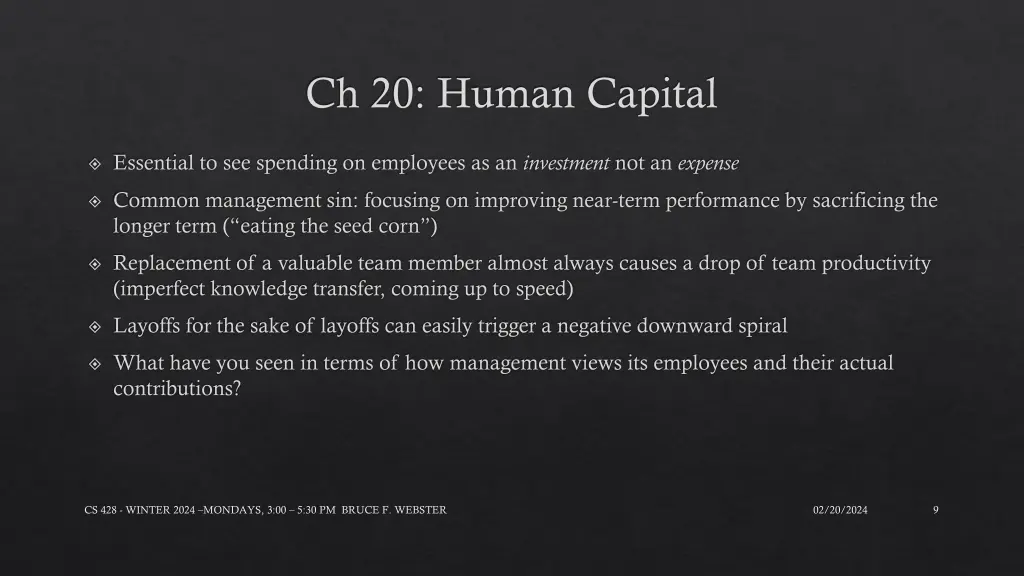 ch 20 human capital
