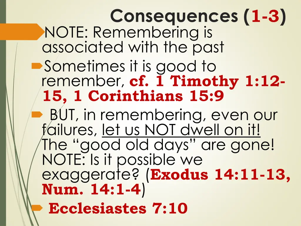 consequences 1 3 note remembering is associated