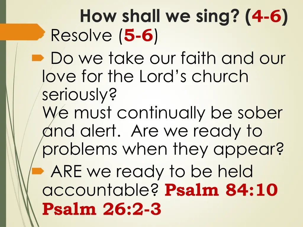 how shall we sing 4 6 resolve 5 6 do we take