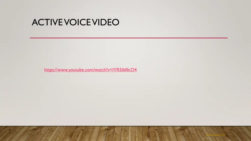 active voice video