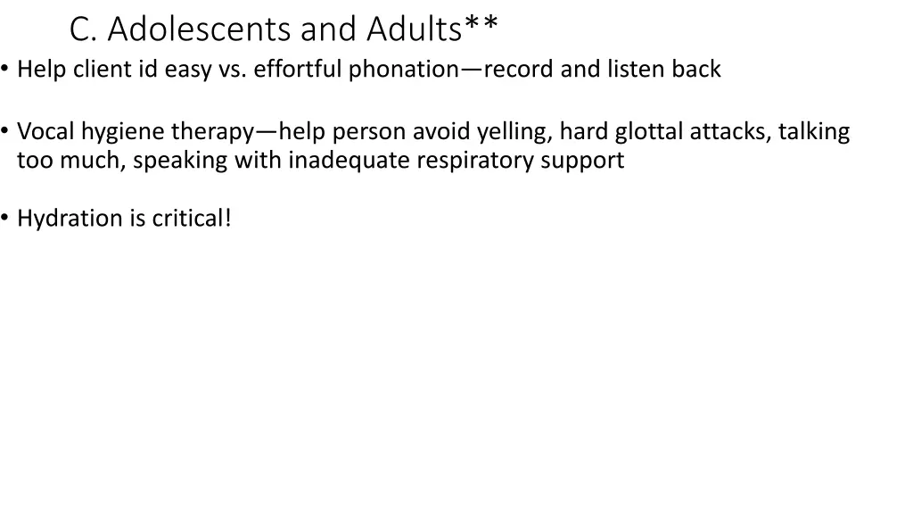 c adolescents and adults help client id easy