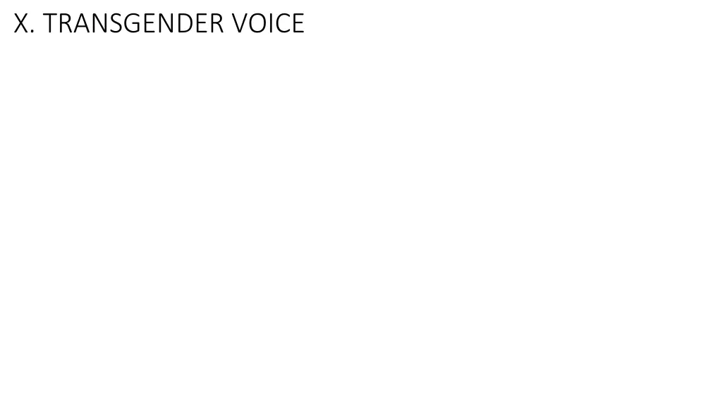 x transgender voice