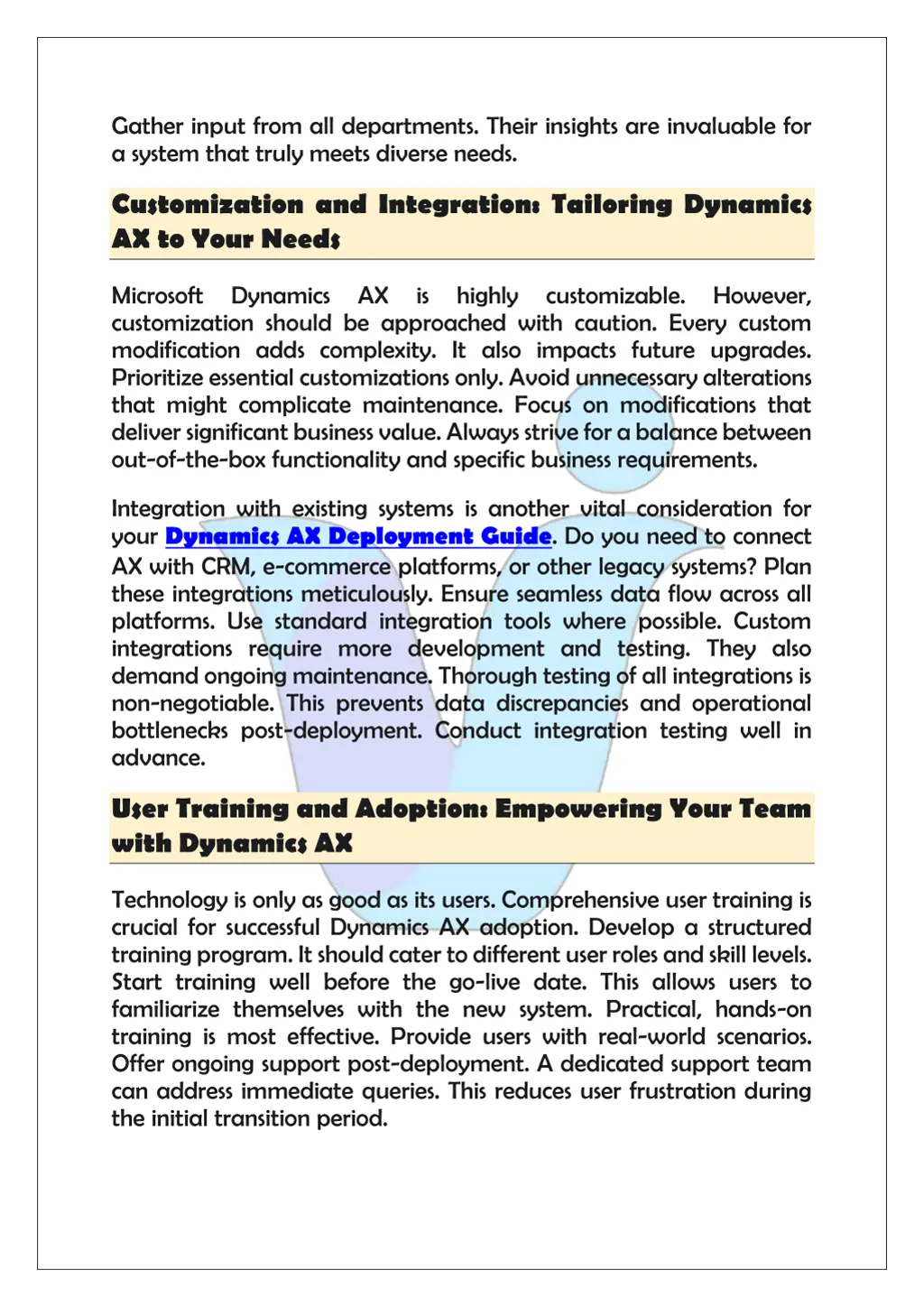 gather input from all departments their insights