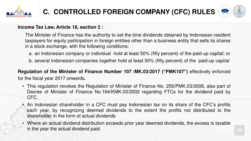 c controlled foreign company cfc rules