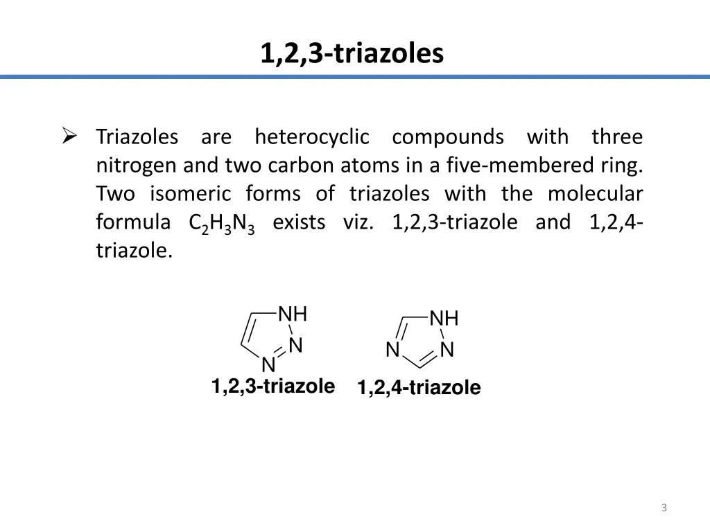 1 2 3 triazoles