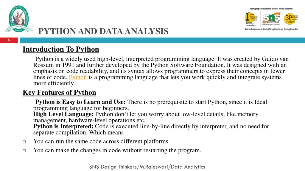python and data analysis