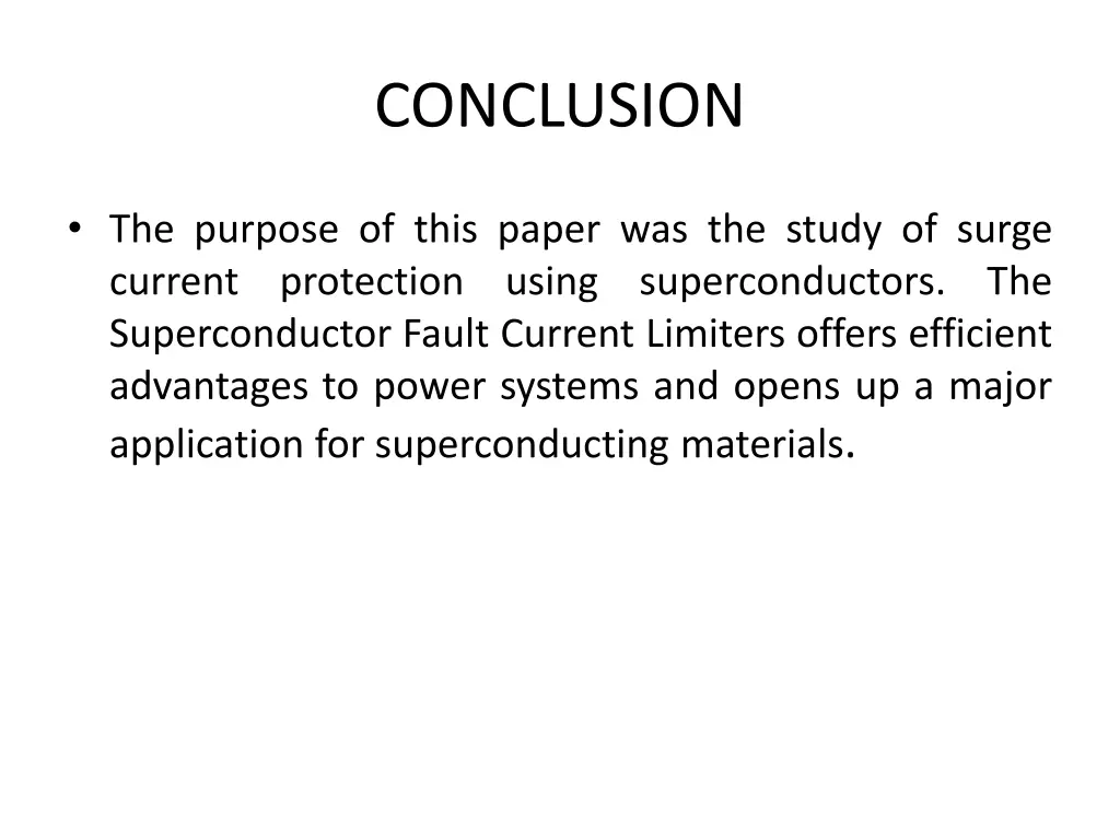 conclusion