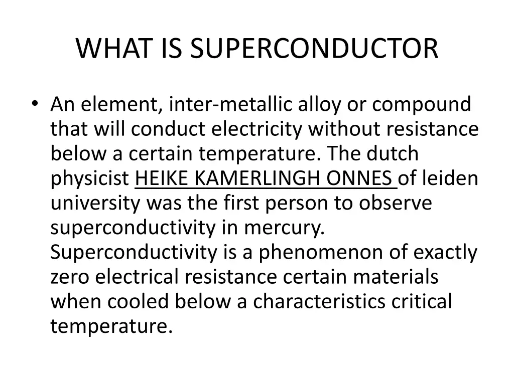 what is superconductor